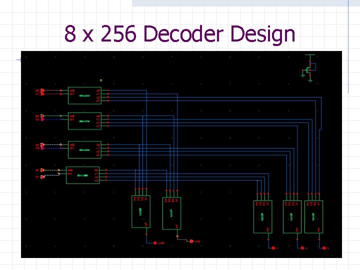 8 x 256 Decoder Design 