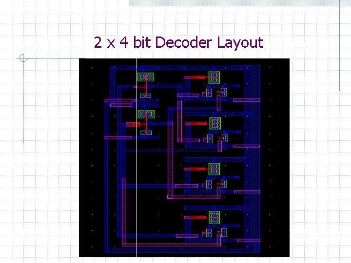 2 x 4 bit Decoder Layout 