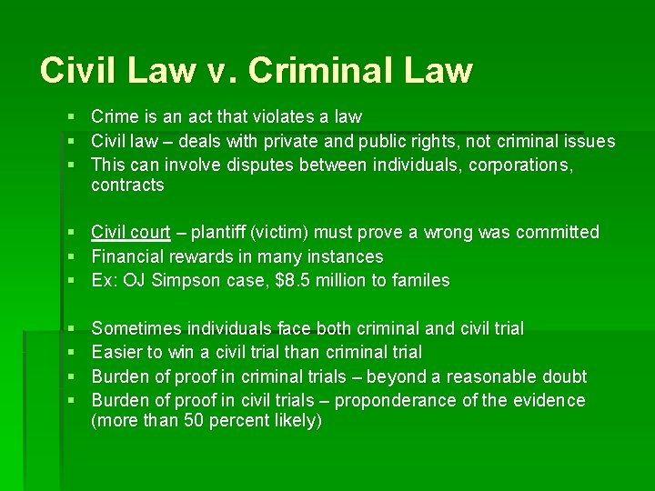 Criminal Law Chapter 4 In Your Textbook John