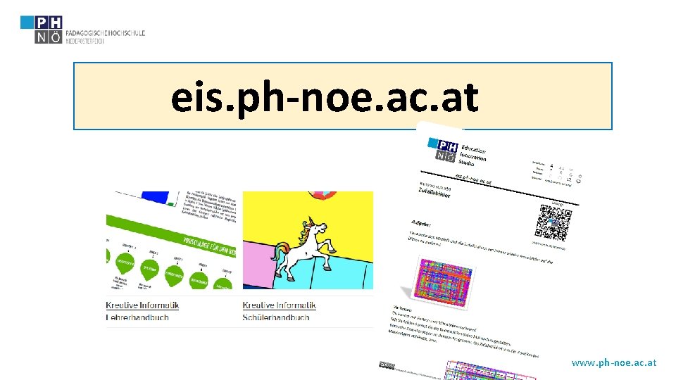 eis. ph-noe. ac. at www. ph-noe. ac. at 