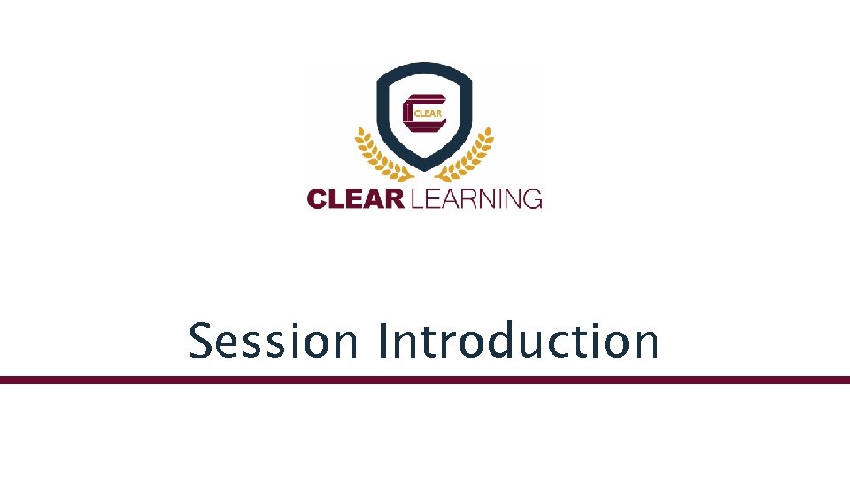 Session Introduction 
