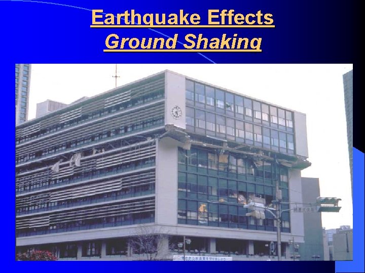 Earthquake Effects Ground Shaking 