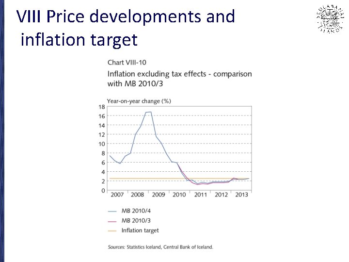 VIII Price developments and inflation target 
