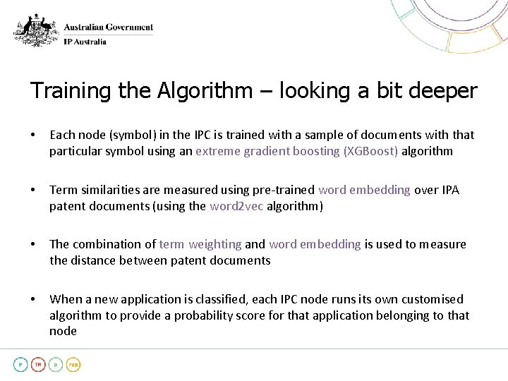 Training the Algorithm – looking a bit deeper • Each node (symbol) in the Training the Algorithm – looking a bit deeper • Each node (symbol) in the