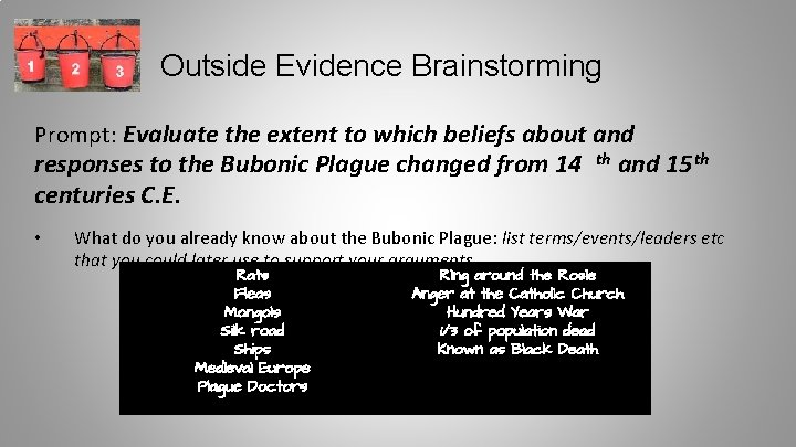 Outside Evidence Brainstorming Prompt: Evaluate the extent to which beliefs about and responses to