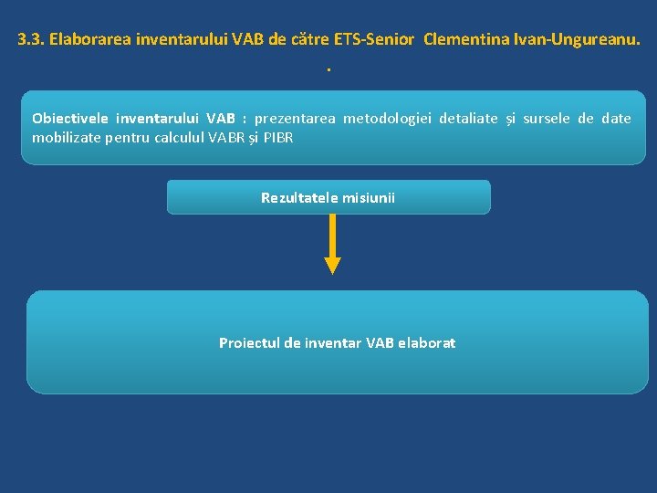 3. 3. Elaborarea inventarului VAB de către ETS-Senior Clementina Ivan-Ungureanu. . Obiectivele inventarului VAB