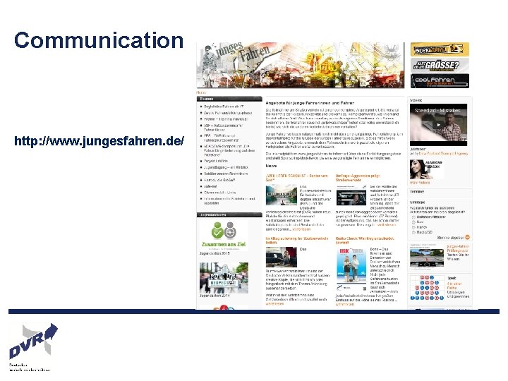 Communication http: //www. jungesfahren. de/ 