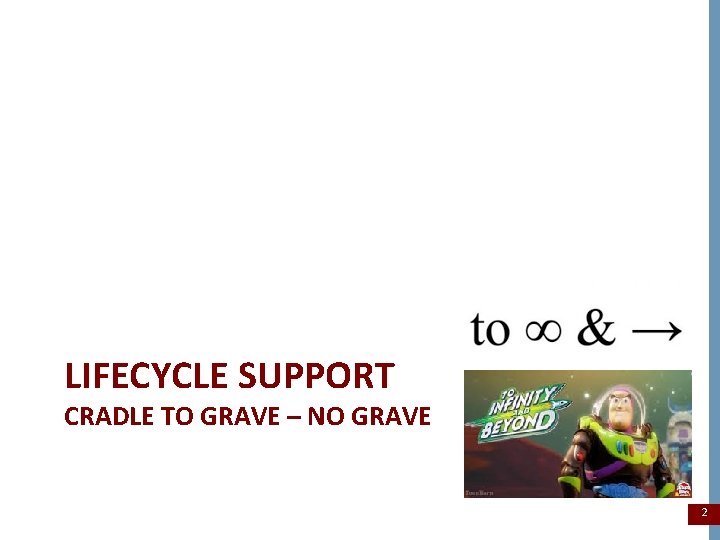 LIFECYCLE SUPPORT CRADLE TO GRAVE – NO GRAVE 2 