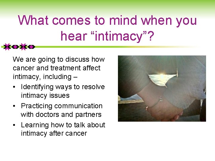 What comes to mind when you hear “intimacy”? We are going to discuss how