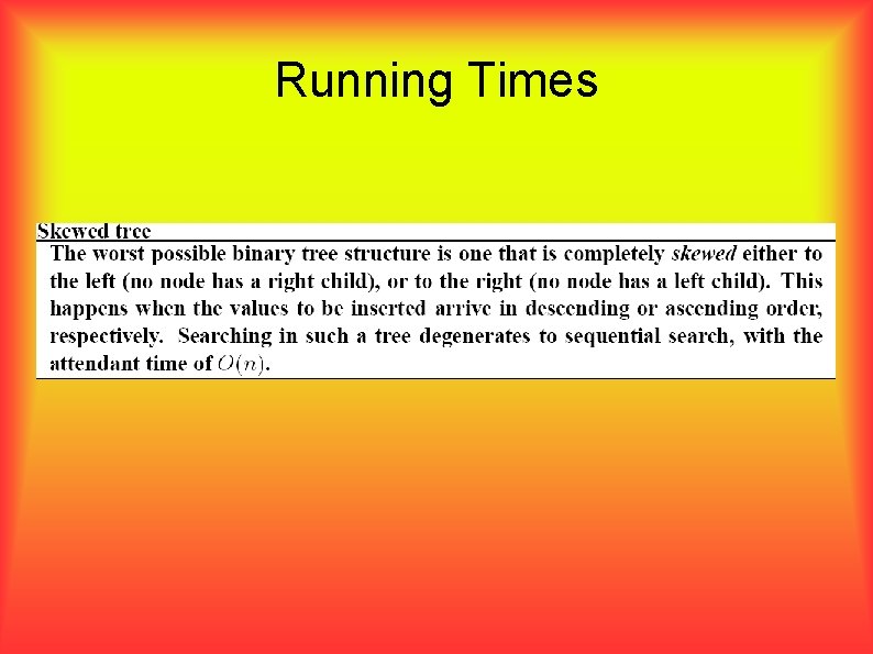 Running Times 