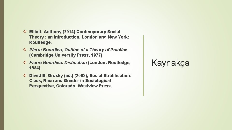  Elliott, Anthony (2014) Contemporary Social Theory : an Introduction. London and New York: