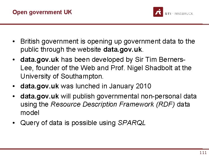 Open government UK • British government is opening up government data to the public