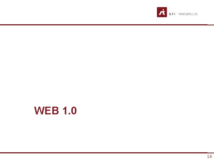 WEB 1. 0 14 