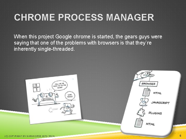 CHROME PROCESS MANAGER When this project Google chrome is started, the gears guys were