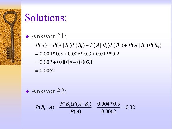 Solutions: ¨ Answer #1: ¨ Answer #2: 