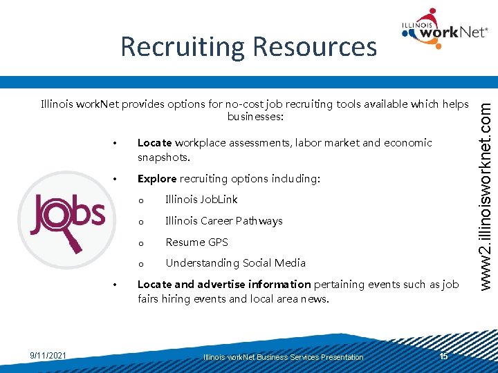 Illinois work. Net provides options for no-cost job recruiting tools available which helps businesses: