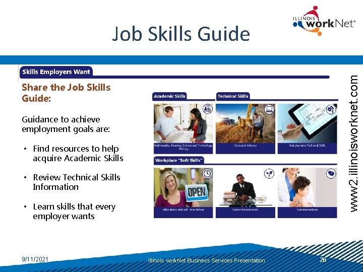 www 2. illinoisworknet. com Job Skills Guide Share the Job Skills Guide: Guidance to