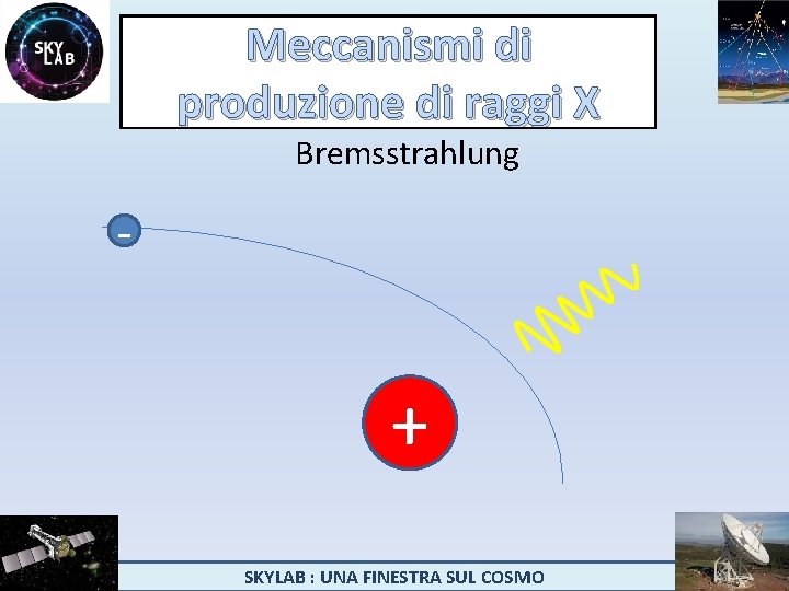 Meccanismi di produzione di raggi X Bremsstrahlung - + SKYLAB : UNA FINESTRA SUL