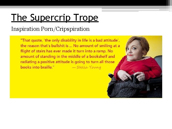 The Supercrip Trope Inspiration Porn/Cripspiration 