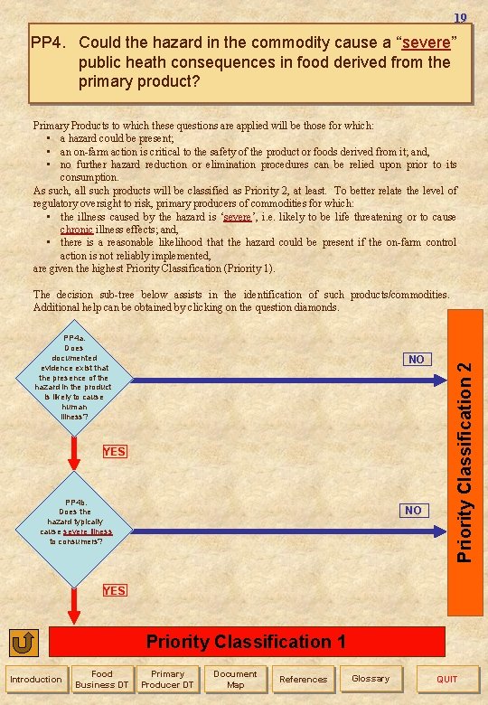 19 PP 4. Could the hazard in the commodity cause a “severe” public heath