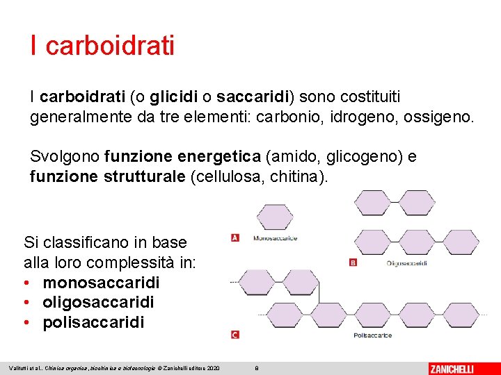 I carboidrati (o glicidi o saccaridi) sono costituiti generalmente da tre elementi: carbonio, idrogeno,