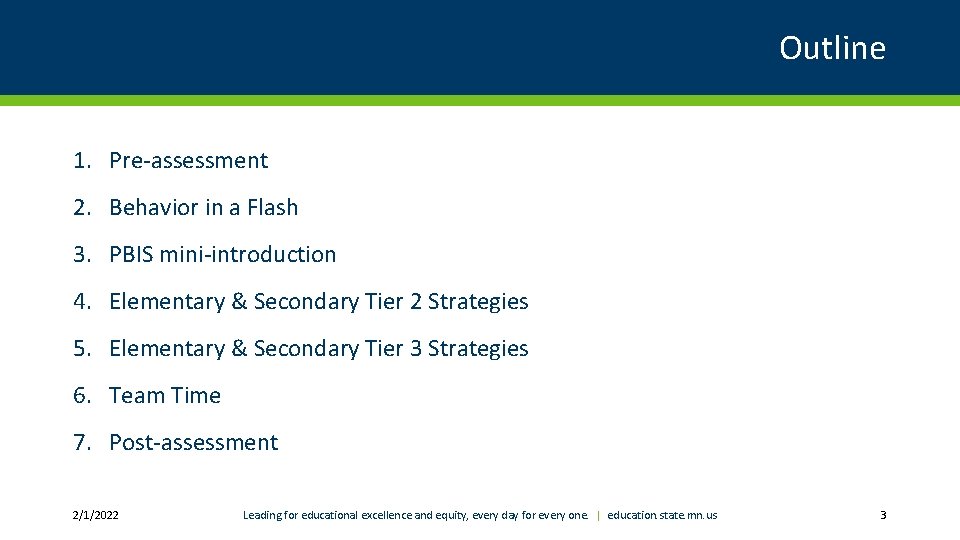 Outline 1. Pre-assessment 2. Behavior in a Flash 3. PBIS mini-introduction 4. Elementary &