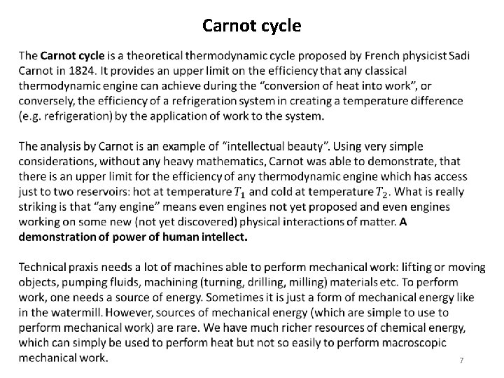 Carnot cycle 7 