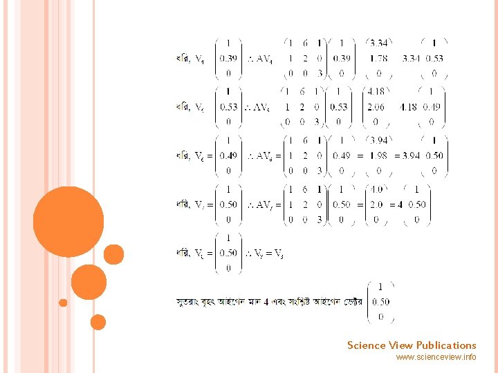 Science View Publications www. scienceview. info 