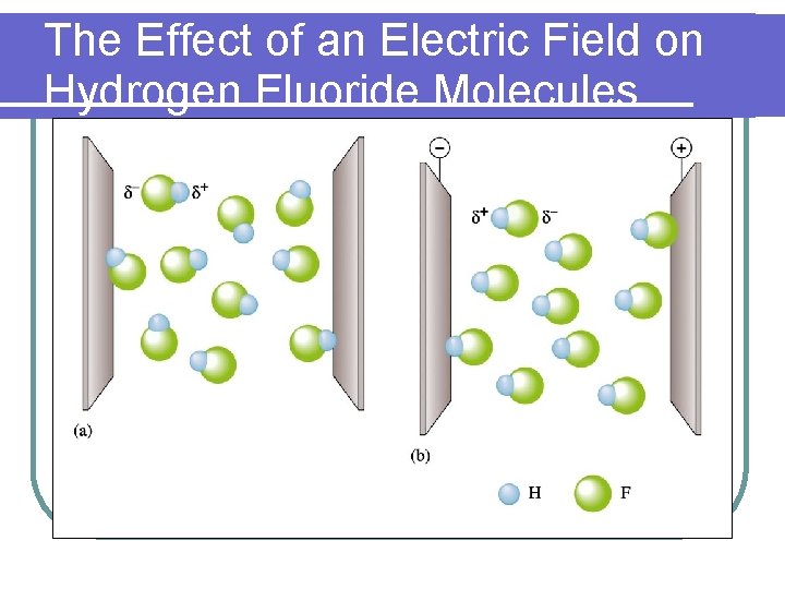 The Effect of an Electric Field on Hydrogen Fluoride Molecules 