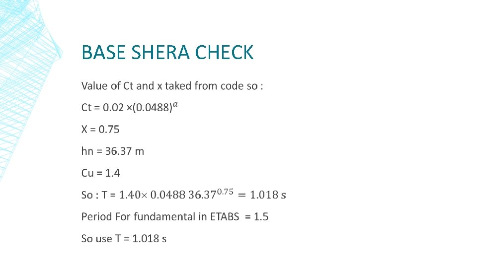 BASE SHERA CHECK ▪ 
