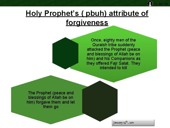 Holy Prophet’s ( pbuh) attribute of forgiveness Once, eighty men of the Quraish tribe
