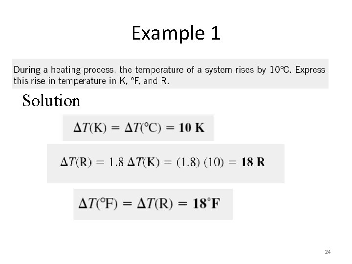 Example 1 Solution 24 Example 1 Solution 24