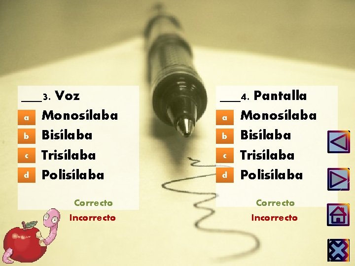 ___3. Voz a. a Monosílaba b Bisílaba b. c. c Trisílaba d Polisílaba d.