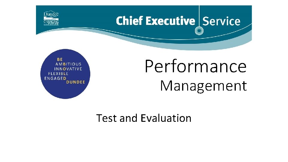 Performance Management Test and Evaluation 