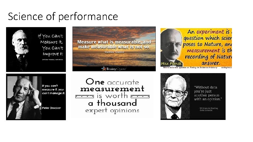 Science of performance 