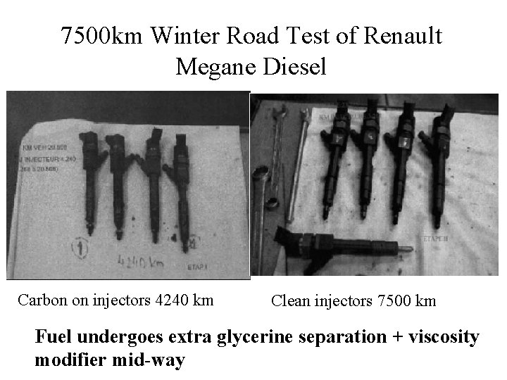7500 km Winter Road Test of Renault Megane Diesel Carbon on injectors 4240 km
