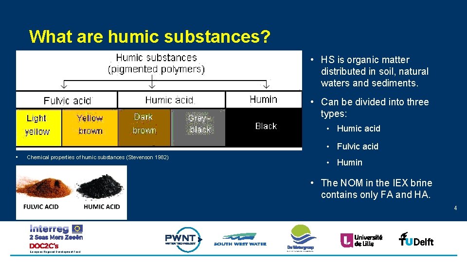 What are humic substances? • HS is organic matter distributed in soil, natural waters