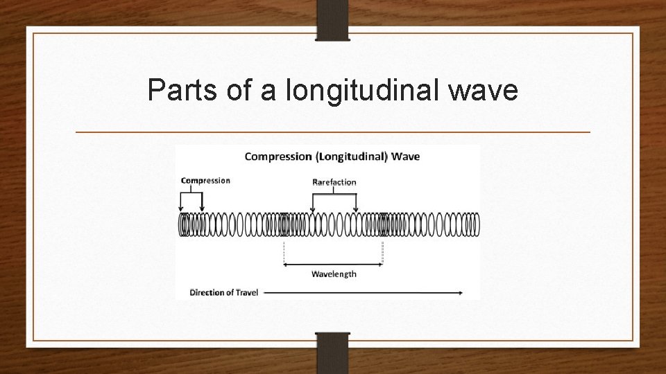 Parts of a longitudinal wave 