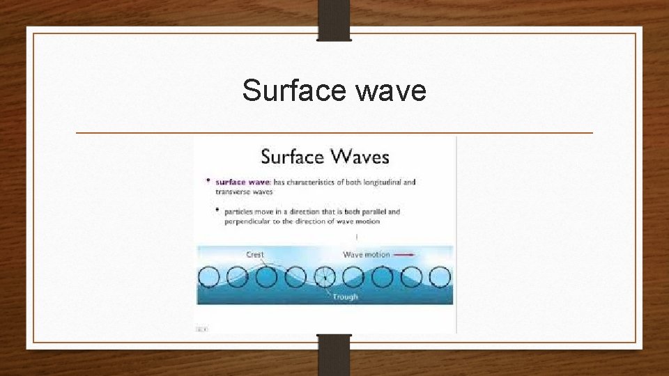 Surface wave 