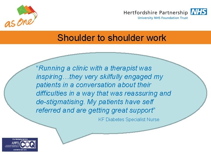 Integrated care for people with diabetes Hertfordshire Wellbeing