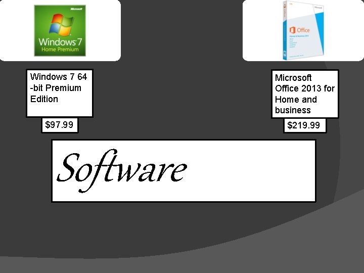 Windows 7 64 -bit Premium Edition Microsoft Office 2013 for Home and business $97.