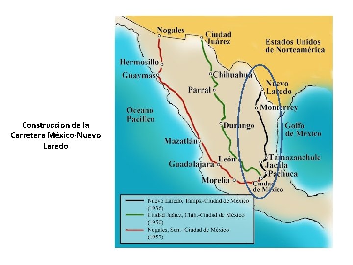 Construcción de la Carretera México-Nuevo Laredo 