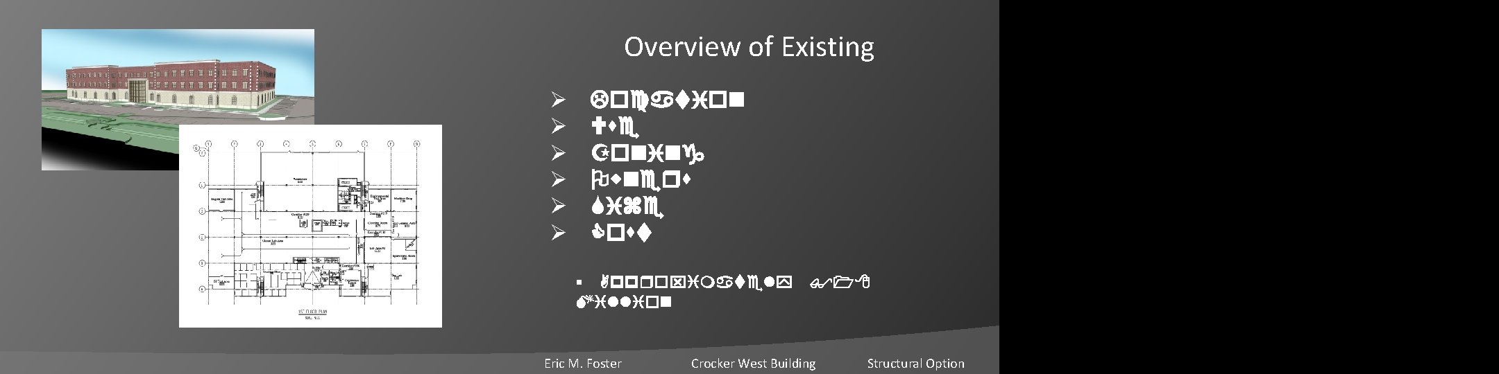 Overview of Existing Ø Ø Ø Location Use Zoning Owners Size Cost § Approximately