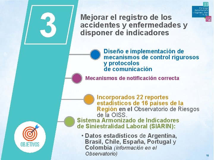 3 Mejorar el registro de los accidentes y enfermedades y disponer de indicadores Diseño