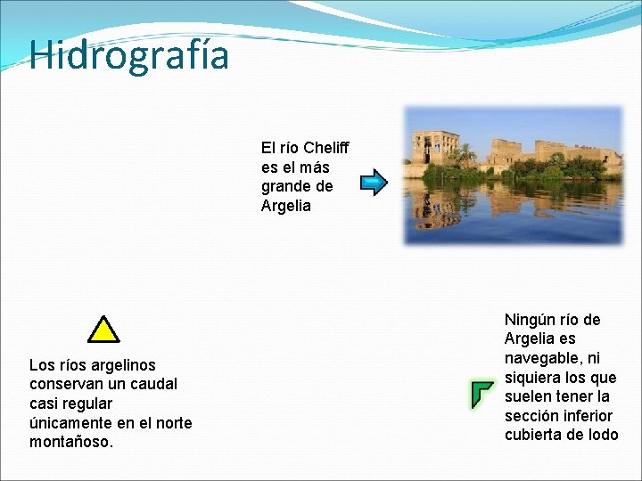 Hidrografía El río Cheliff es el más grande de Argelia Los ríos argelinos conservan