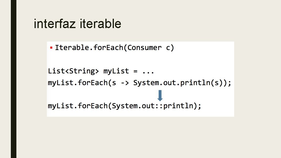 interfaz iterable 