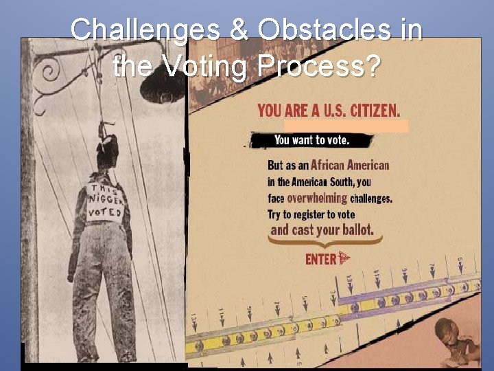 Challenges & Obstacles in the Voting Process? 