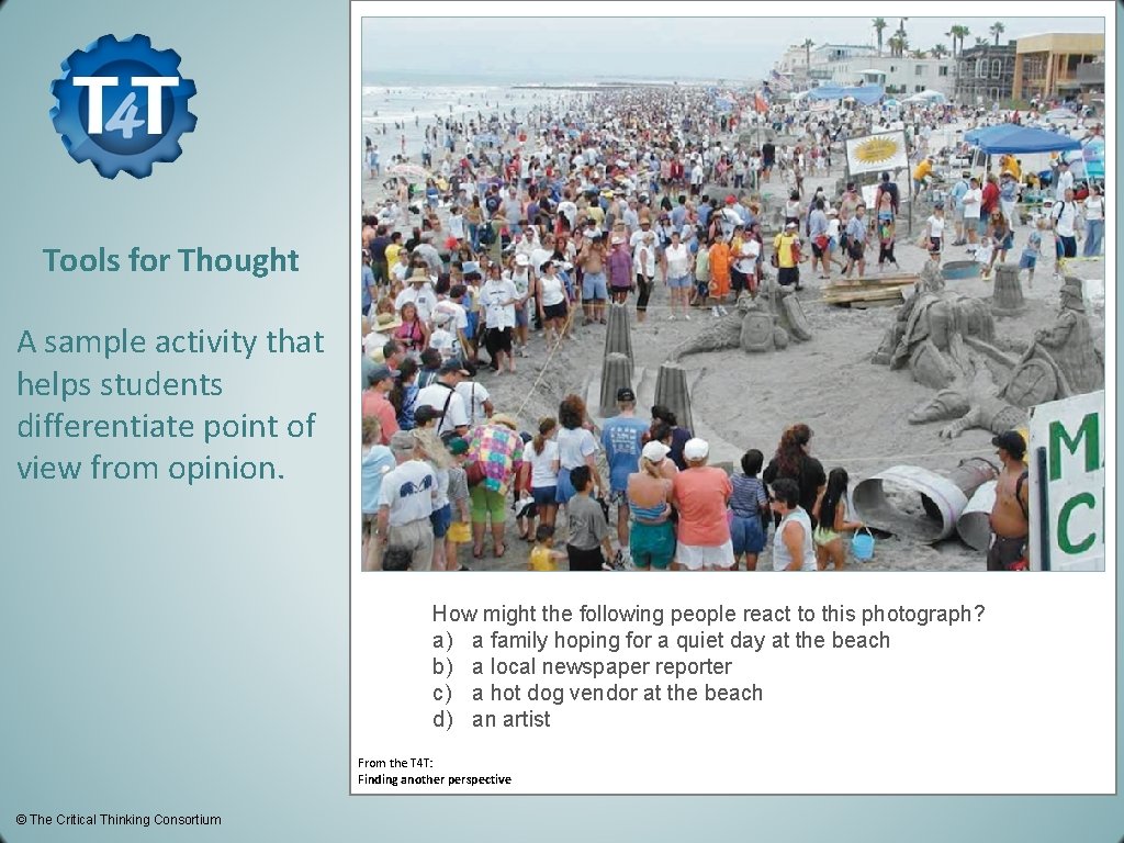 Tools for Thought A sample activity that helps students differentiate point of view from