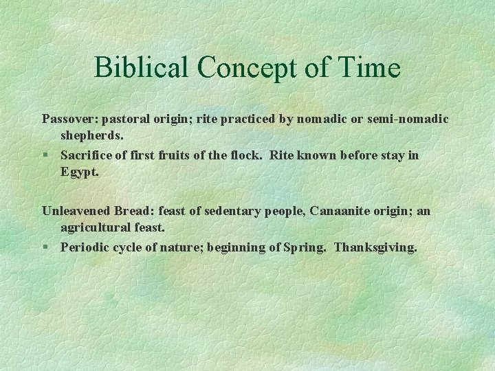 Biblical Concept of Time Prof Goswin Habets I