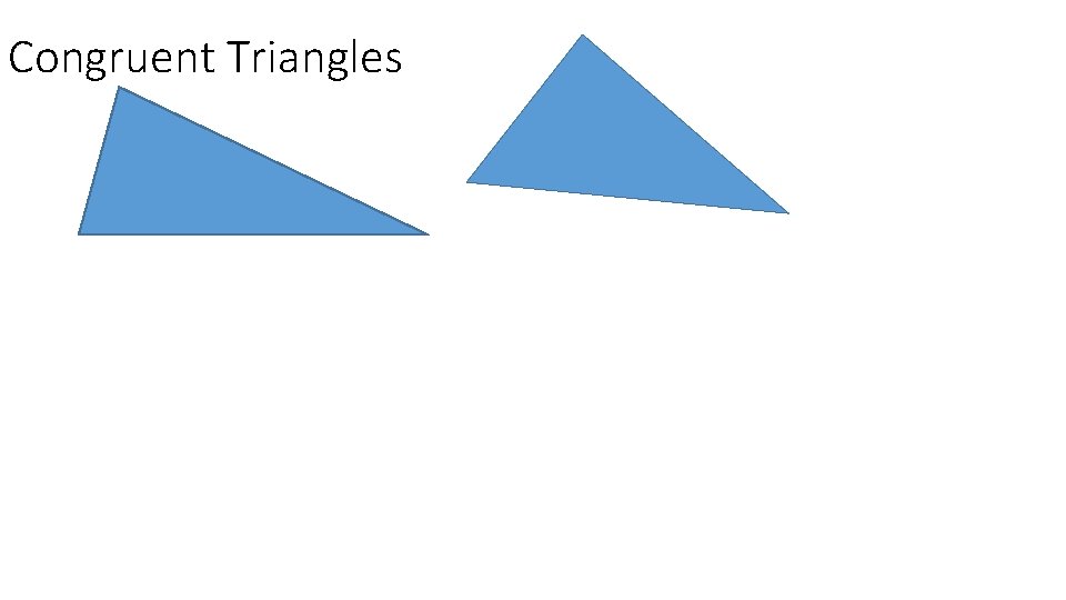 Congruent Triangles 